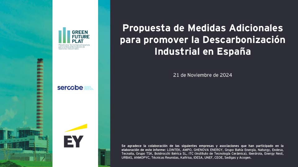 Propuesta de Medidas Adicionales para promover la Descarbonización Industrial en España